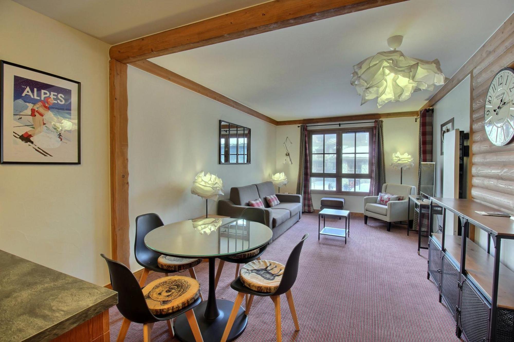 Arc 1950 - Appartement Moderne - Sauna Hammam Jacuzzi - 4 Personnes Les Arcs  Exteriör bild